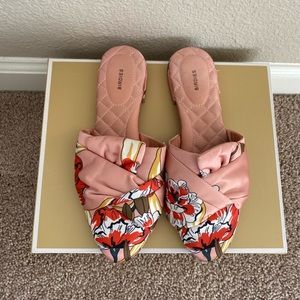 Birdies Silk Floral Slides